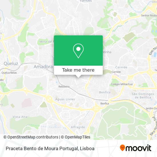 Praceta Bento de Moura Portugal map