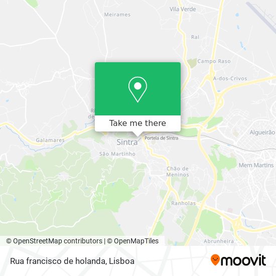 Rua francisco de holanda mapa