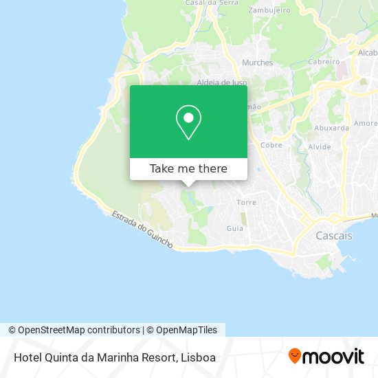 Hotel Quinta da Marinha Resort mapa
