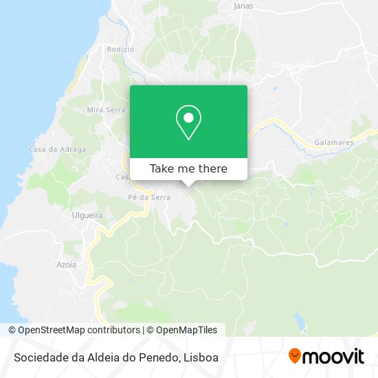 Sociedade da Aldeia do Penedo mapa