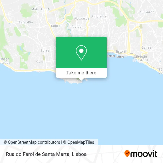 Rua do Farol de Santa Marta map