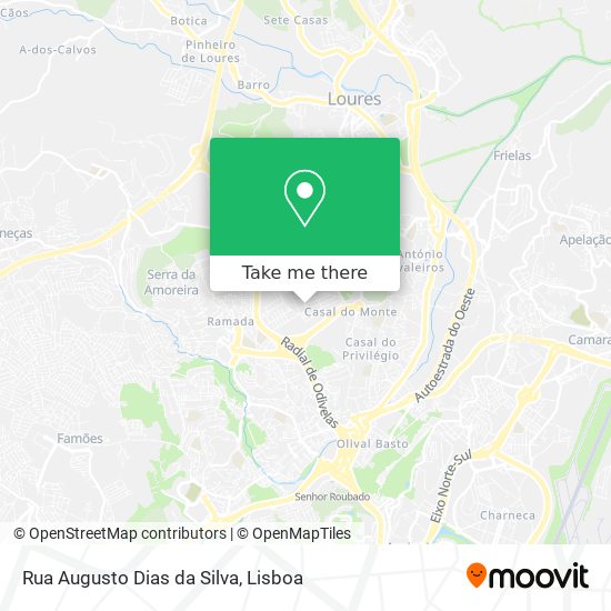 Rua Augusto Dias da Silva mapa