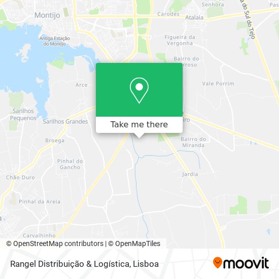 Rangel Distribuição & Logística mapa