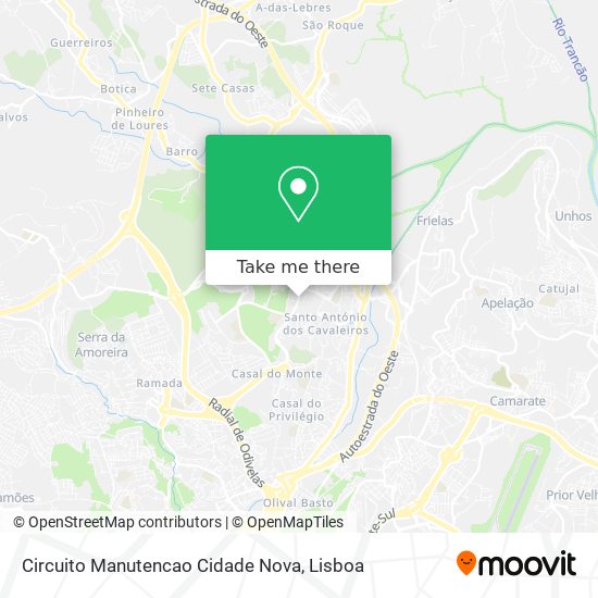 Circuito Manutencao Cidade Nova map