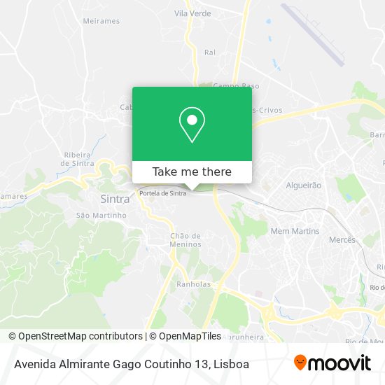 Avenida Almirante Gago Coutinho 13 map