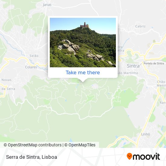 Serra de Sintra map