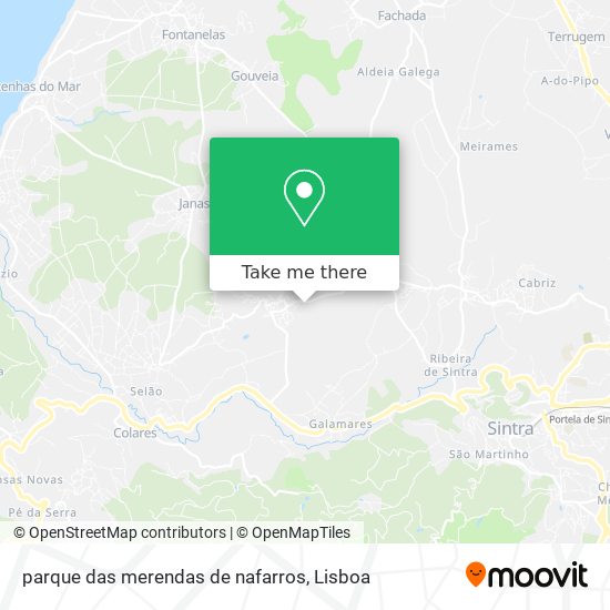 parque das merendas de nafarros map