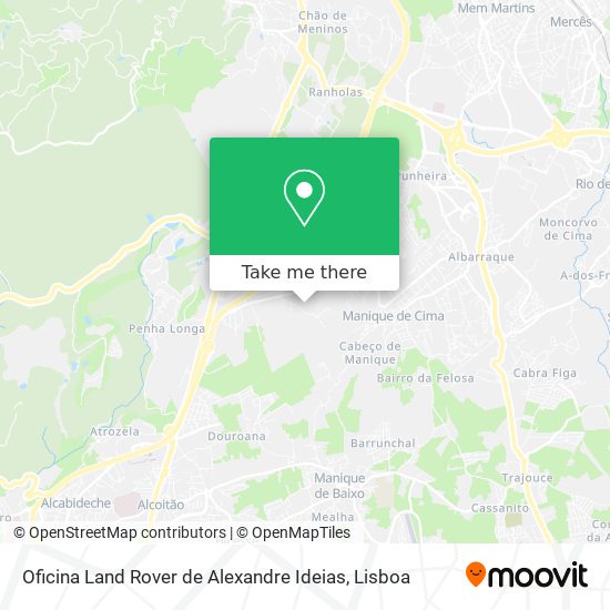 Oficina Land Rover de Alexandre Ideias map