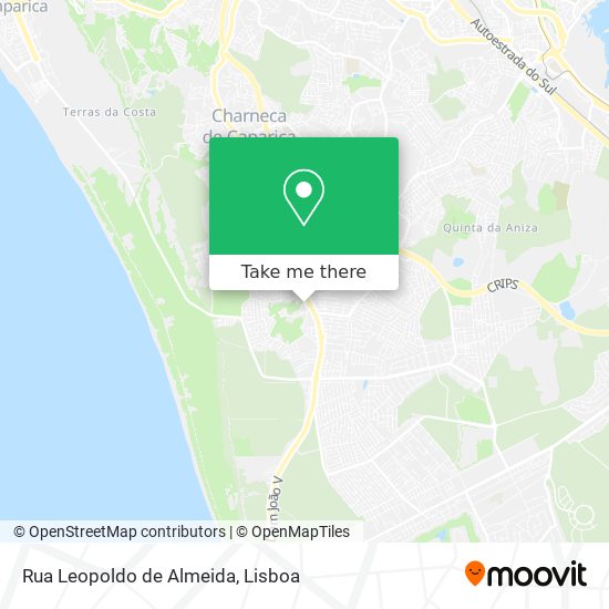 Rua Leopoldo de Almeida mapa