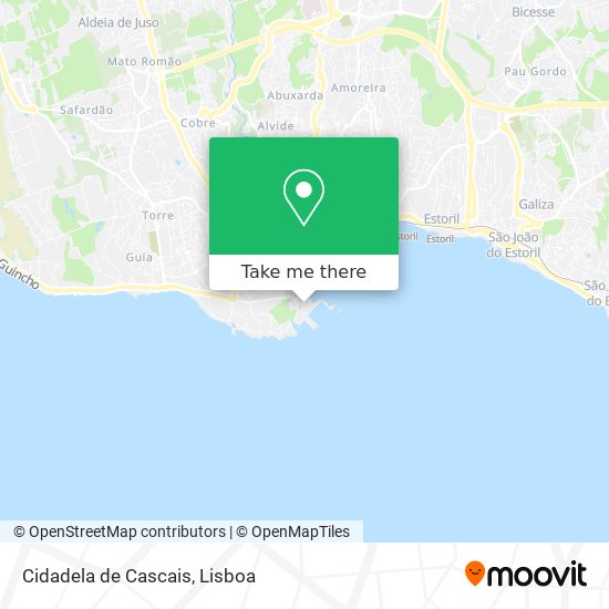 Cidadela de Cascais map