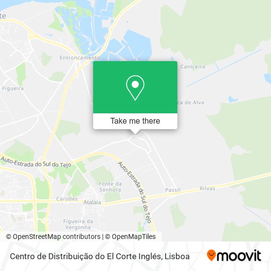 Centro de Distribuição do El Corte Inglés map