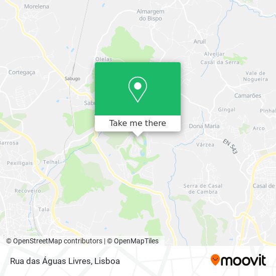 Rua das Águas Livres map