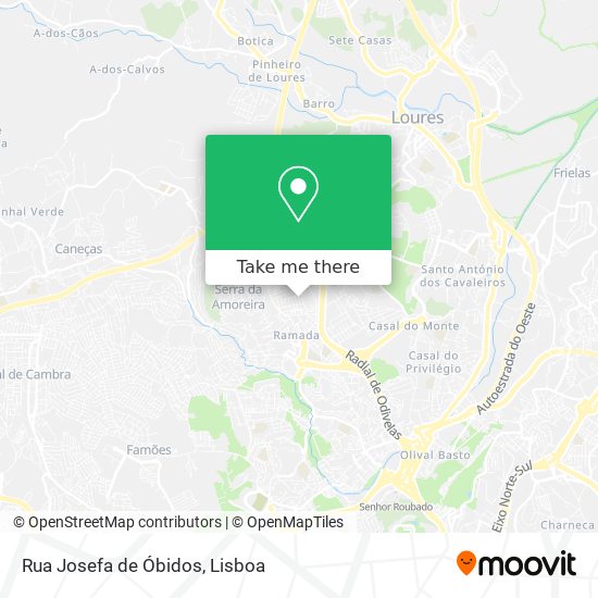 Rua Josefa de Óbidos map