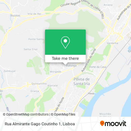 Rua Almirante Gago Coutinho 1 map
