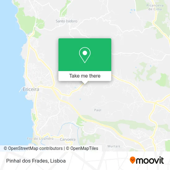 Pinhal dos Frades map