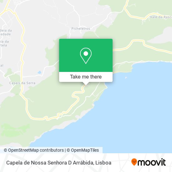 Capela de Nossa Senhora D Arrábida map