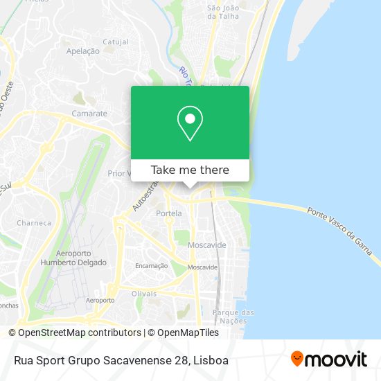 Rua Sport Grupo Sacavenense 28 map