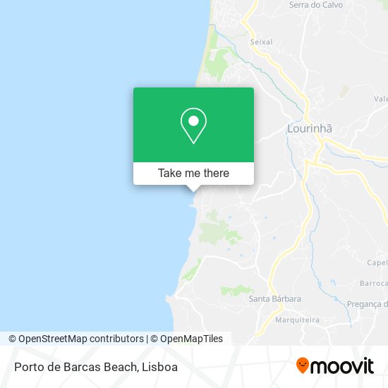 Porto de Barcas Beach map