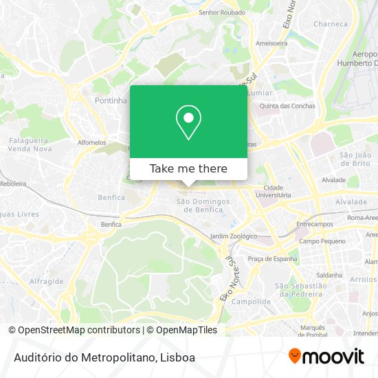 Auditório do Metropolitano map