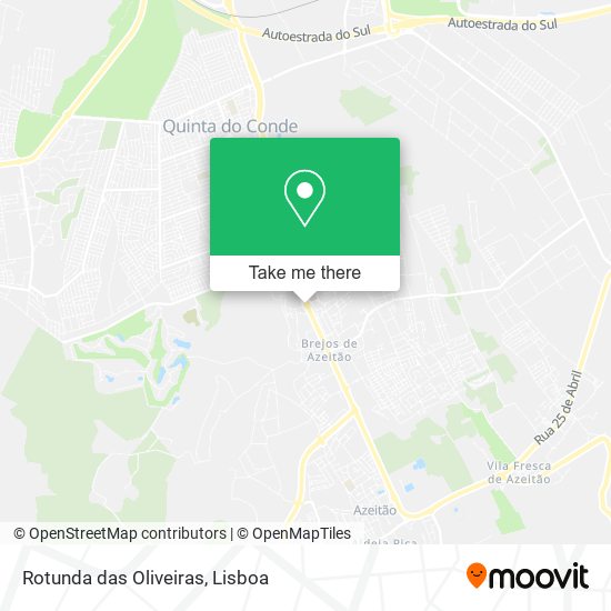 Rotunda das Oliveiras mapa