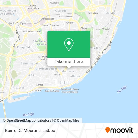 Bairro Da Mouraria map