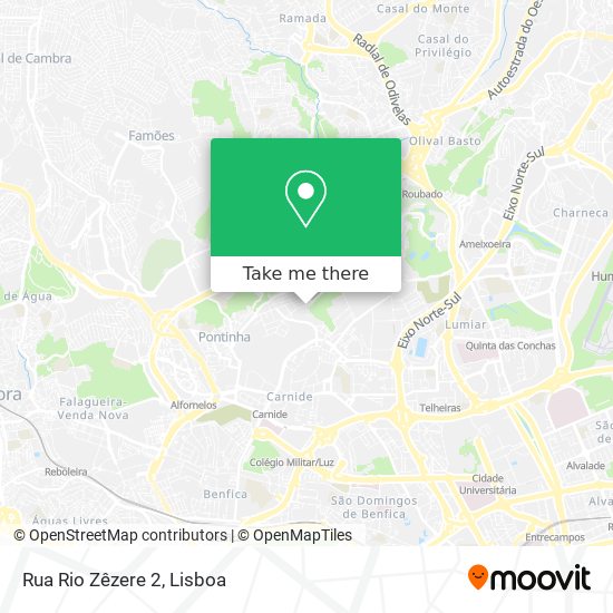 Rua Rio Zêzere 2 map