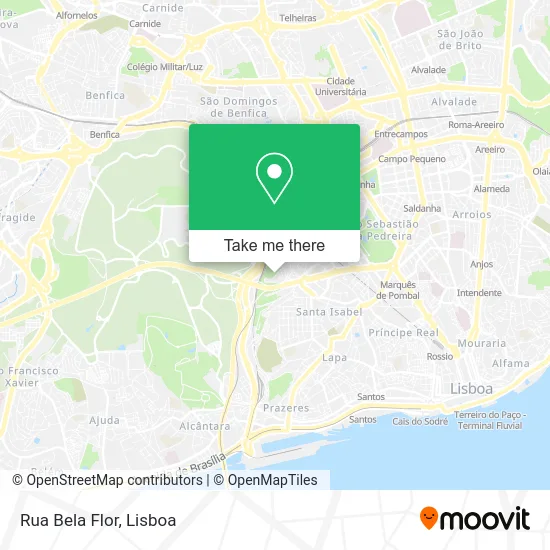 Rua Bela Flor map