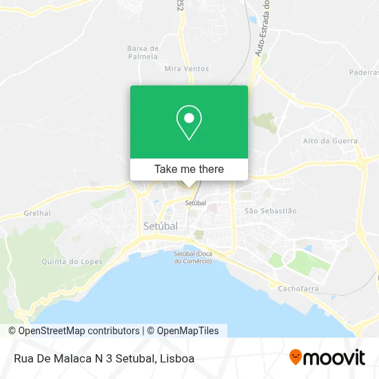 Rua De Malaca N 3 Setubal map
