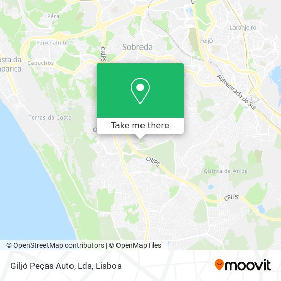 Giljó Peças Auto, Lda map