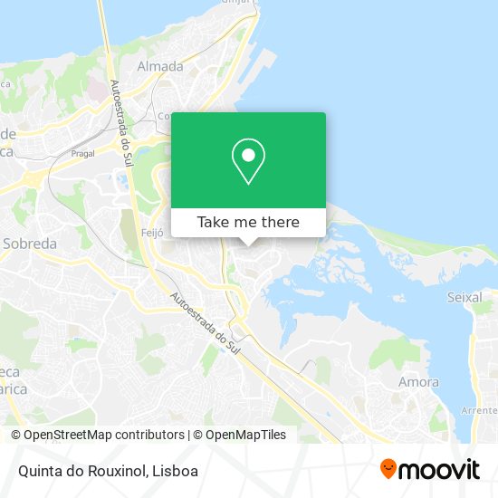 Quinta do Rouxinol mapa