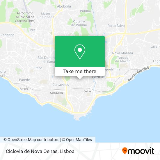 Ciclovia de Nova Oeiras map
