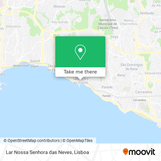 Lar Nossa Senhora das Neves mapa