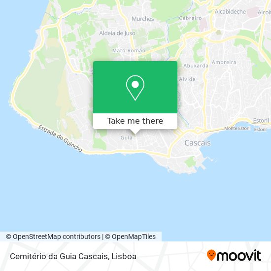 Cemitério da Guia Cascais mapa