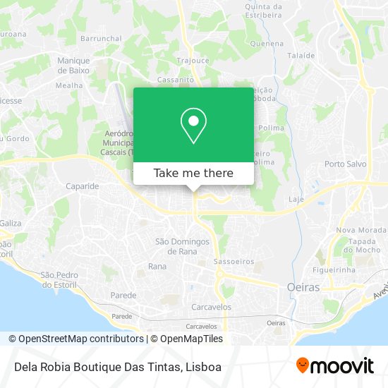 Dela Robia Boutique Das Tintas map