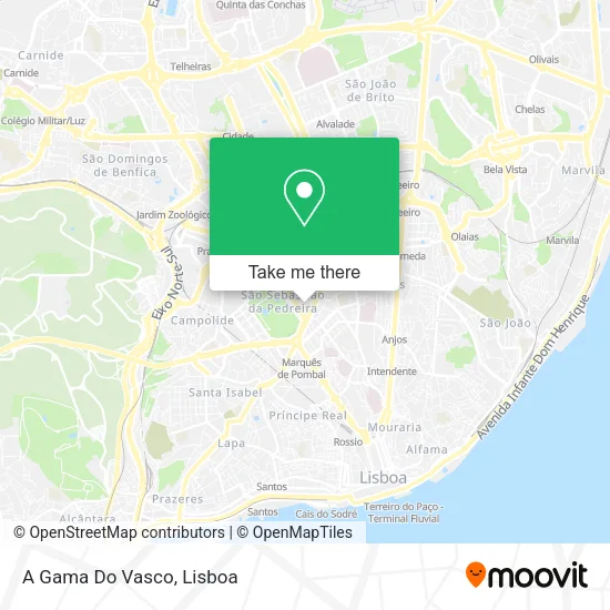A Gama Do Vasco map