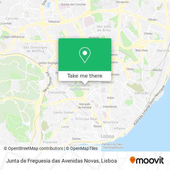 Junta de Freguesia das Avenidas Novas map