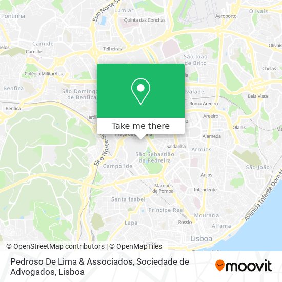 Pedroso De Lima & Associados, Sociedade de Advogados mapa