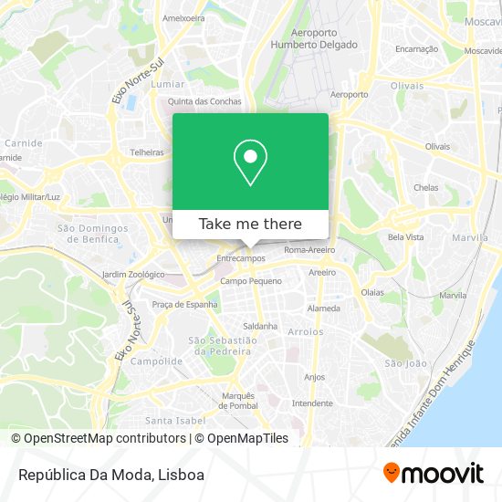 República Da Moda mapa