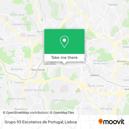 Grupo 93 Escoteiros de Portugal map