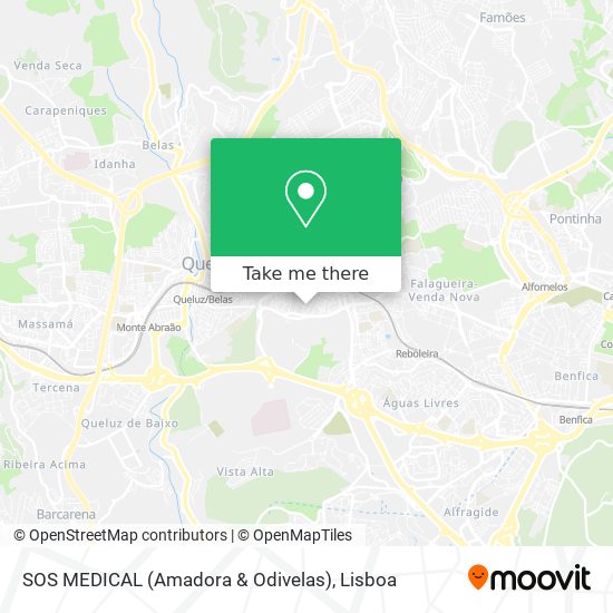 SOS MEDICAL (Amadora & Odivelas) map