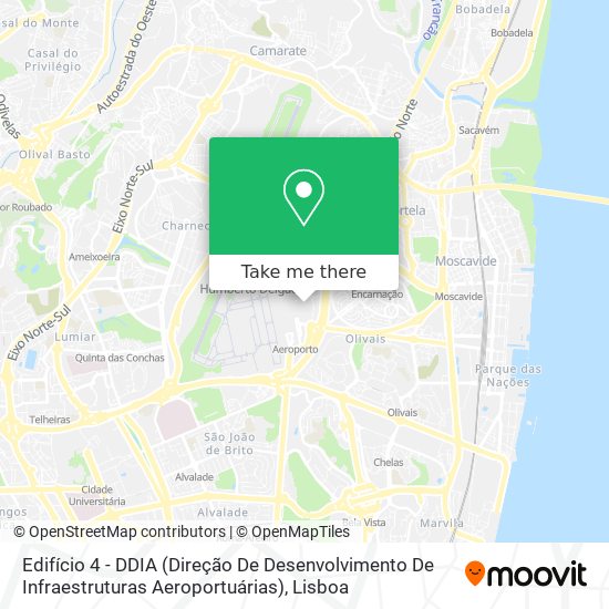 Edifício 4 - DDIA (Direção De Desenvolvimento De Infraestruturas Aeroportuárias) map