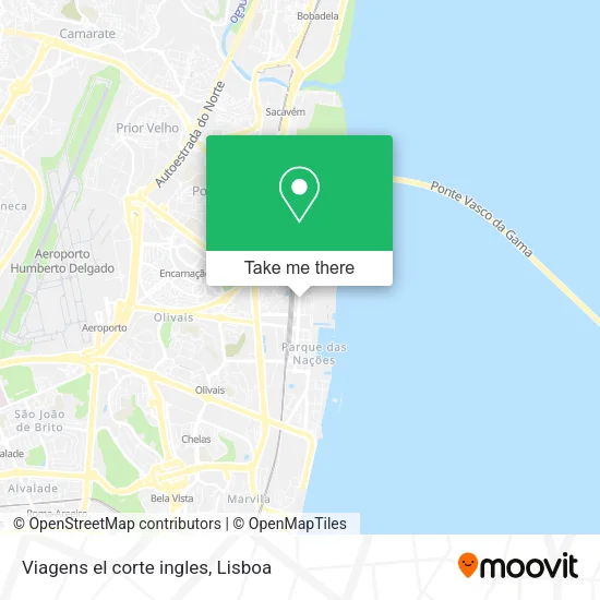 Viagens el corte ingles map