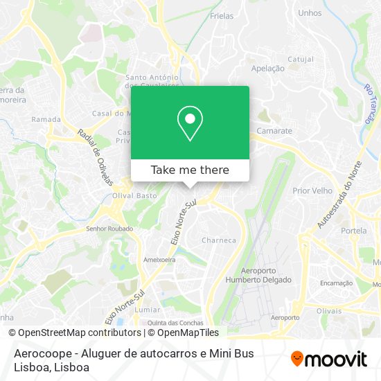 Aerocoope - Aluguer de autocarros e Mini Bus Lisboa map