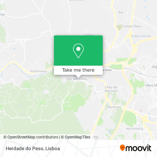 Herdade do Peso map