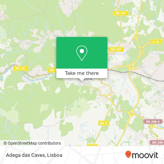 Adega das Caves mapa