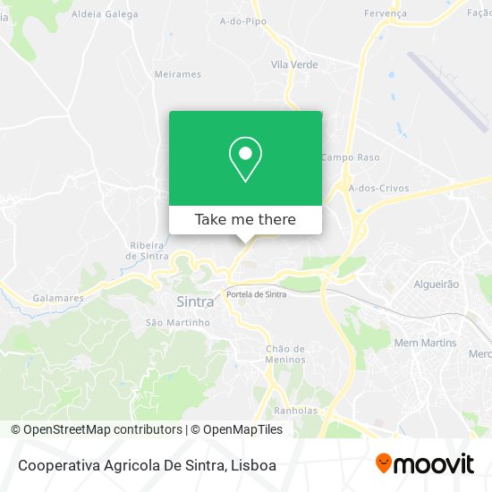 Cooperativa Agricola De Sintra map
