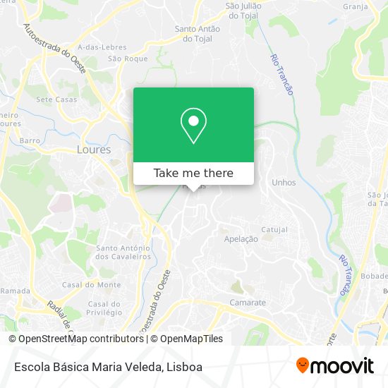 Escola Básica Maria Veleda mapa