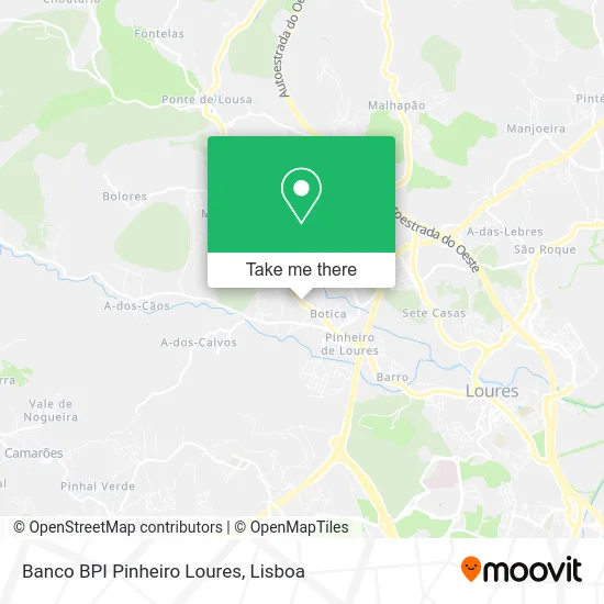 Banco BPI Pinheiro Loures map