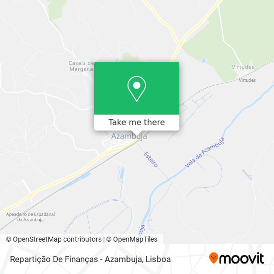 Repartição De Finanças - Azambuja map