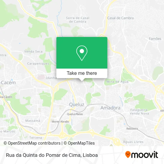Rua da Quinta do Pomar de Cima map